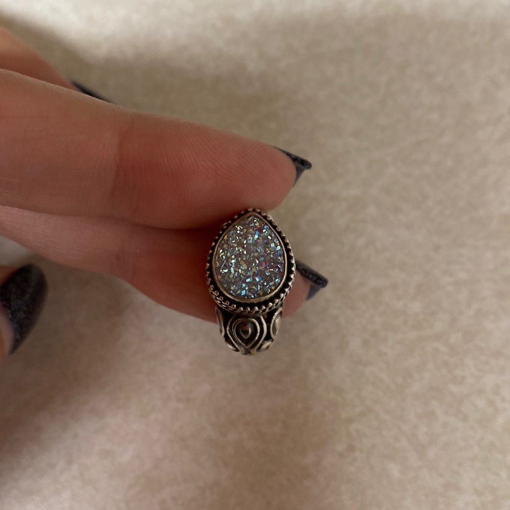 Drusy Earrings - Sterling Silver